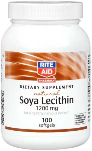 Rite Aid Soya Lecithin, Natural Dietary Supplement, 1200mg 100 ea 2