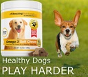 Amazing Omega 3 for Dogs - Omega 3 Fish Oil for Dogs Supplement for Itchy Skin Relief for Dry Skin and Hot Spots and Shedding Coat with EPA and DHA Fatty Acids - 90 Bacon Soft Chews 5