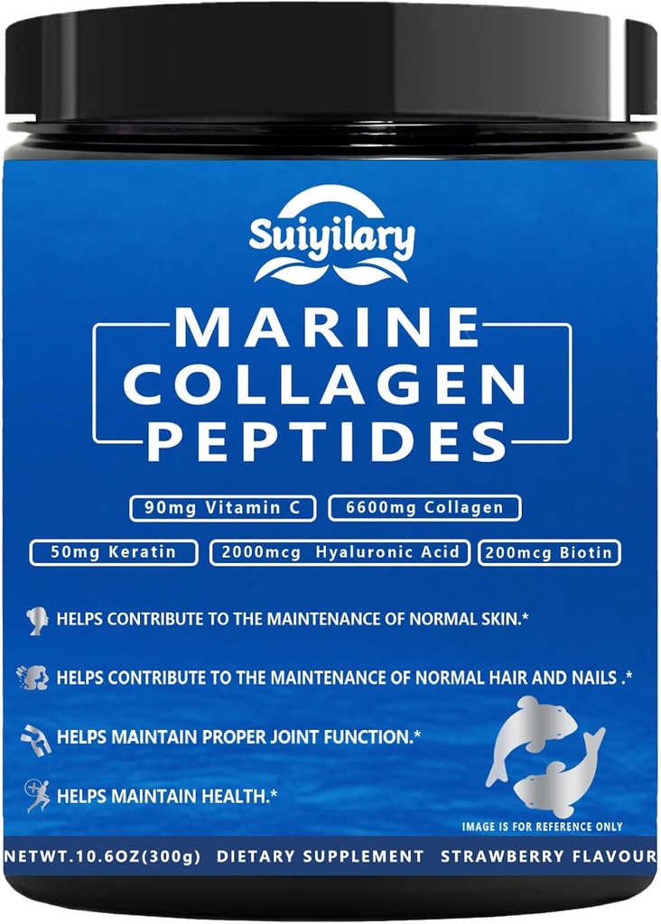 Collagen Peptides Powder for Women, Multi Marine Hydrolyzed for Healthy ...