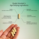 Qualia Life Sciences Qualia Senolytic Ultimate Formula for Enhanced Cell Repair&Rejuvenation 2-Day Aging&Longevity Support Regimen w. Fisetin,Quercetin, Piperlongumine,Senactiv,Curcumin(Pack of 4) 5