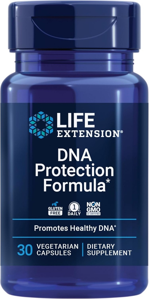 Life Extension DNA Protection Formula, DNA Health Support, Nutrition Focused, antioxidants, Hops, Watercress, chlorophyllin, zinc, Once-Daily, Gluten-Free, Non-GMO, 60 softgels 2