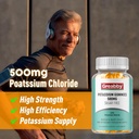 Potassium Gummies & Calcium Citrate Gummies, Sugar-Free, Potassium Chloride 500 mg, Calcium Citrate 1200 mg, Bone & Muscle Health 6