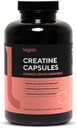 LEGION Micronized Creatine Monohydrate Supplement - Clean Creatine Powder for Muscle Gain & Post Workout Recovery - Micronized Creatine Supplement for Maximum Absorption (30 Servings, Capsule) 2