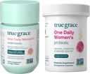 True Grace One Daily Women’s Multivitamin (30 Vegan Tablets) & One Daily Women’s Probiotic (30 Vegetarian Capsules) - Gluten Free, Soy Free, Organic - 30-Day Supply of Each 2