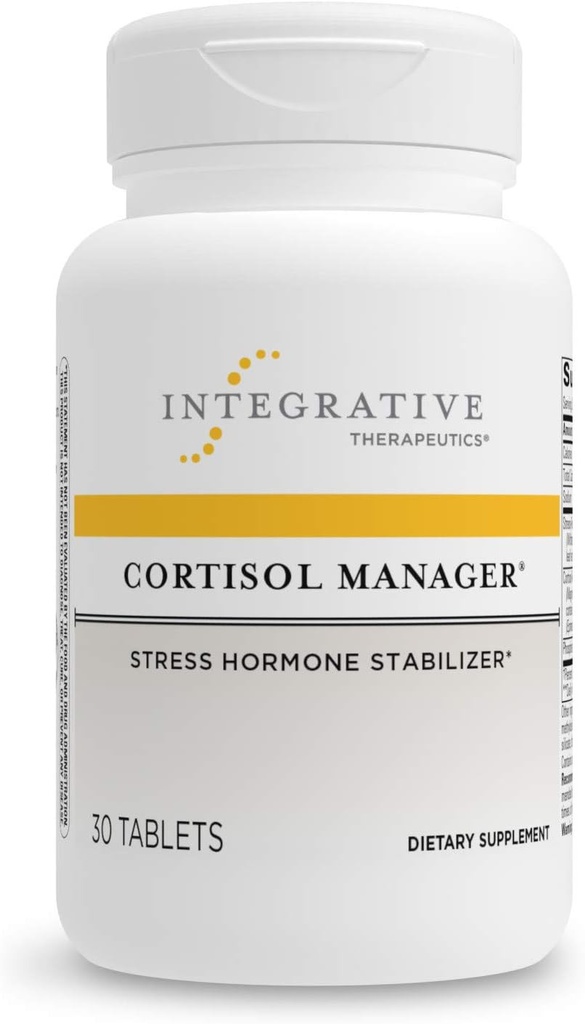 Integrative Therapeutics Bundle with Cortisol Manager, 30 Tablets & L-Theanine, 60 Capsules - Cortisol Manager for Stress Support with Ashwagandha* - L-Theanine to Support a Relaxed State* 3