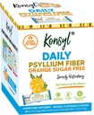 Konsyl Daily Fiber Orange 100% Natural Psyllium Husk Powder - Sugar Free and Gluten Free - 30 Individual Stickpacks 2