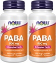 NOW Supplements, PABA (para-Aminobenzoic Acid) 500 mg, B-Complex Family, 100 Capsules (Pack of 2) 2
