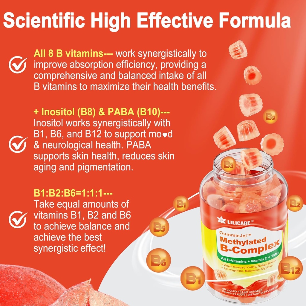 Vitamin B Complex Filled Gummies & Womens Multivitamin Gummies 6