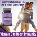 Country Farms Elderberry Gummies with Vitamin C and Zinc, Supports Healthy Immune System, Rich in Antioxidants, Triple Action Immune Blend, Berry Flavor, 60 Gummies, 30 Servings 5