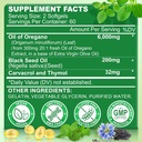 Oil of Oregano with Black Seed Oil, 6000mg Oregano Oil Capsules Organic Natural Carvacrol & Thymoquinone, Immune Digestive Support, Non-GMO, Gluten Free, 120 Count 3