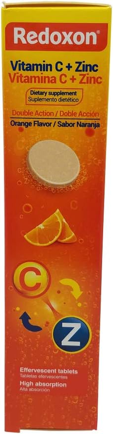 Redoxon Vitamin C Tablets | Orange Flavor, Effervescent Double Action Supplement of Vitamin C and Zinc for Immune System Support, Healthier Lifestyle, and More Energy; 3-Pack of 20 Tablets 5
