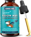 Premium Eye Supplement For Dogs – Tear Stain Supplement For Dogs, Eyes, Vision & Macular Health - Eye Support for Dogs with Lutein, Zeaxanthin, Astaxanthin & Omegas - All Ages, Sizes & Breeds – 2oz 2
