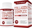 Purely Optimal Premium Multi Collagen Peptides Capsules (Types I, II, III, V, X) + Premium Hair Growth for Women & Men - Hair Growth Vitamins w/Biotin & Keratin 3