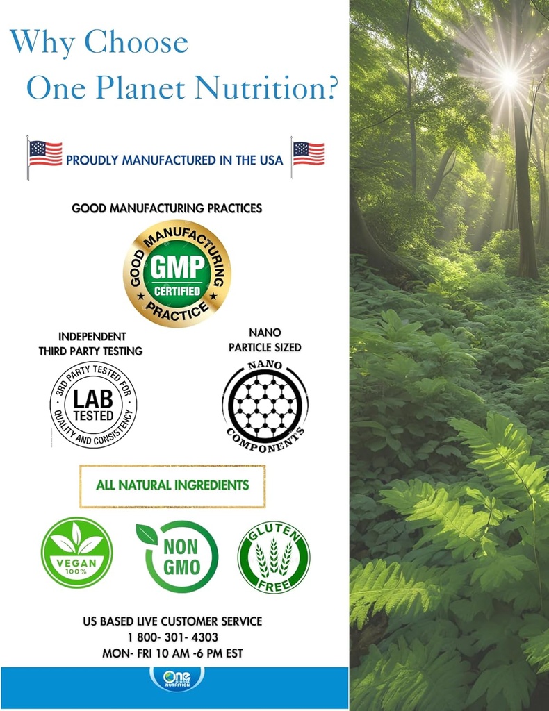 One Planet Nutrition Nano Ginkgo Biloba Powder 8 oz (227 Servings), Ginkgo biloba Extract, Nano for Enhanced Absorption, Improves Cognitive Function & Circulation, Non-GMO, Vegan, Gluten Free 4