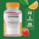 Lifeable Phosphatidylserine (PS) + Calcium with Vitamin D, Gummies Bundle - Great Tasting, Vitamin Supplement, Gluten Free, GMO Free, Chewable Gummy 3