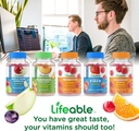 Lifeable Phosphatidylserine (PS) + Calcium with Vitamin D, Gummies Bundle - Great Tasting, Vitamin Supplement, Gluten Free, GMO Free, Chewable Gummy 6