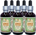 Lemon Thyme (Thymus x Citriodorus) Glycerite, Organic Dried Herb Alcohol-Free Liquid Extract (Brand Name: HerbalTerra, Proudly Made in USA) 2 fl.oz (60 ml) 6