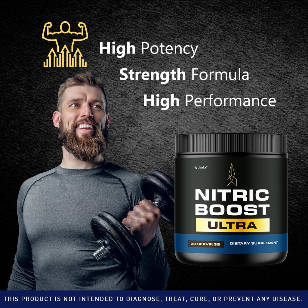LIVORKA (2 Pack) Nitric Boost - Nitric Boost Ultra Purple Powder for Men, NitricBoostUltra Powder, Boost Energy and Support Active Lifestyles, 120 Servings for 2 Months 4