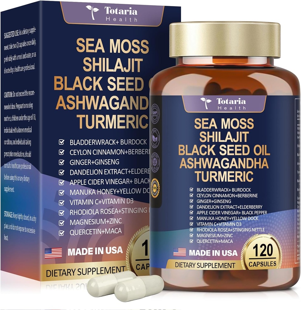 13-in-1 Vitamin B Complex & 25-in-1 Sea Moss Capsules 4