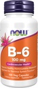 NOW Foods Supplements, Vitamin B-6 (Pyridoxine HCl) 100 mg, Cardiovascular Health*, 100 Veg Capsules 2