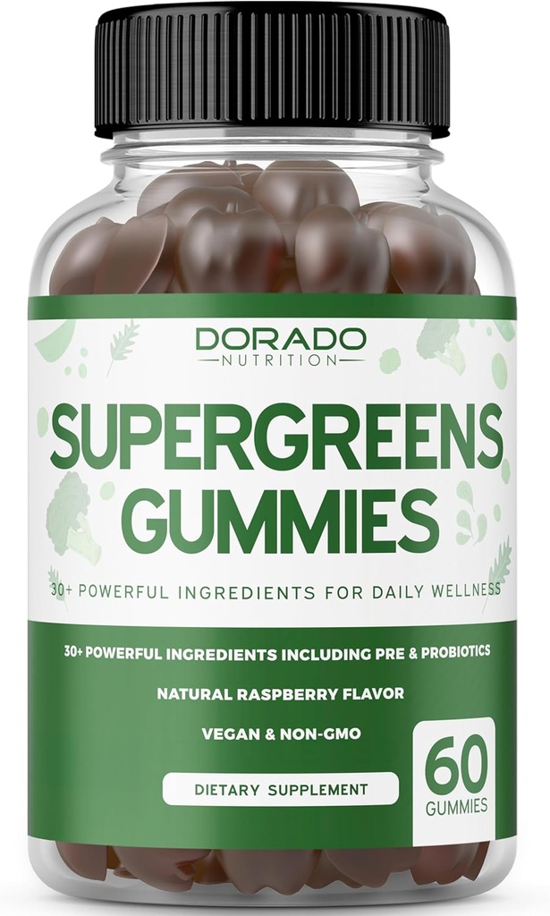 Supergreens Gummies (60 Count) - Superfood for Immunity Support for Adults and Saffron Supplements (60 Gummies) Sugar Free 5 in 1 Advanced Formula - Non GMO - Non GMO, Vegan Safe & USA Made 3