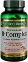 Vitamin B-Complex by Nature's Bounty, Time Released Vitamin Supplement w/ Folic Acid Plus Vitamin C, Supports Energy Metabolism and Nervous System Health, 125 Tablets (Pack of 3) 2