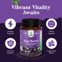 Natural Acai Berry Weight Loss Supplement Detox Products Antioxidant Superfood Cleanse and Burn Fat Improve Health Boost Energy and Digestion 4