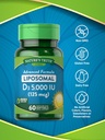 Nature's Truth Liposomal Vitamin D3 | 5000 IU | 60 Softgels | Non-GMO & Gluten Free Supplement 4