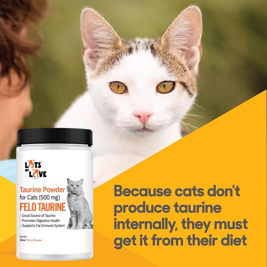 FELO Taurine - Taurine Supplement for Cats, Taurine for Cats, Taurine Powder for Cat - 16 Oz, Powder (Thomas Pet Earlier) 4