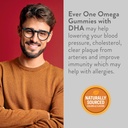Omega Fish Oil Gummies for Adults and Teens with DHA - Support Brain and Cardiovascular Health Supplement - Vegan, Gelatin Free, GMO Free - Delicious Orange and Lemon Flavored with Omega 3, 6, and 9 4
