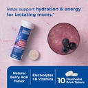 Mommy's Bliss Lactation Hydration Drink Tablets, Berry Acai Flavor, Electrolyes + B Vitamins, 1 Pack (10 Tablets) 3