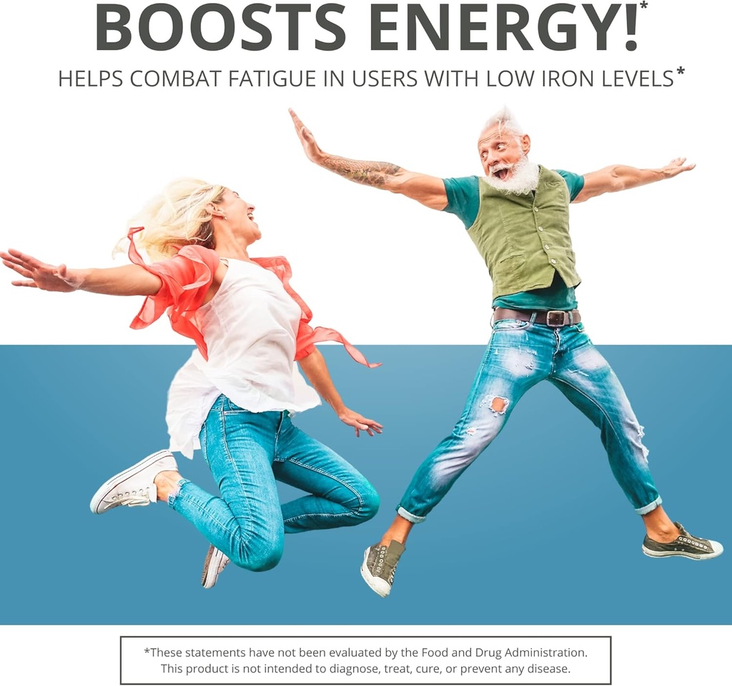 Carbonyl Iron Tablet 65 mg with 270 mg Vitamin C |180 Days Supply | for Women/Men | High Potency Bariatric Vitamins for WLS Patients Including Gastric Bypass | Dye Free (2) 3