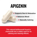 FORCE FACTOR Apigenin Supplement for Relaxation and Stress Support, Powerful Bioflavonoid and Antioxidant, Apigenin 50mg, Premium Quality, Vegan, Non-GMO, 60 Capsules (Packaging May Vary) 3