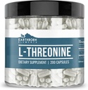 Earthborn Elements L-Threonine 200 Capsules, Essential Amino Acid, Pure & Undiluted, No Additives 2