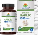 Brieofood Organic Garlic 1500mg, 45 Servings, Vegetarian, Gluten Free, 90 Vegetarian Tablets 2