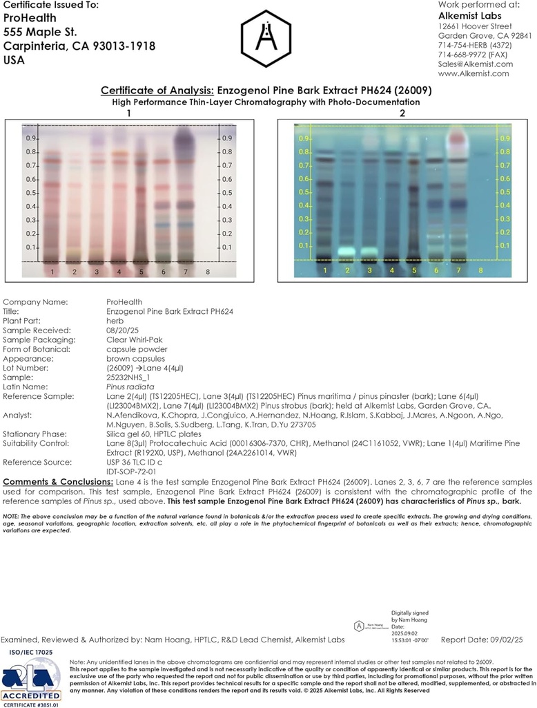 ProHealth Enzogenol Pine Bark Extract 250 mg per 2 Capsule Serving, 60 Capsules from New Zealand for Those Over 40 to Promote Brain and Heart Health, Exercise Recovery, Protect Joints from Damage 4