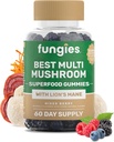 Fungies Multi Mushroom Gummies for Men & Women - Mushroom Supplement Includes Lion’s Mane, Cordyceps, Reishi, Chaga, Shiitake, Maitake & Turkey Tail - Gelatin-Free, Gluten-Free & Vegan Gummy Vitamins 2