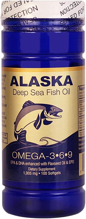 Alaska Deep Sea Fish Oil, Omega 3,6,9 1000 Mg 100 Softgels by NCB 2