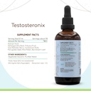 HerbEra Testosteronix B120 Alcohol-Free Extract, Concentrated Liquid Drops: Ashwagandha, Tribulus Fruit, Saw Palmetto Berry, Cardamom Pods, Barrenwort, Fenugreek. Pine Pollen. Testosterone Blend 4 Oz 4