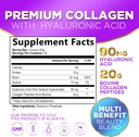 Collagen Peptides Powder 20G with Hyaluronic Acid & Biotin, Unflavored Grass Fed Hydrolyzed Powder Type I & III - Supports Hair, Nail, Skin, Bone & Joint - Best Collagen Supplements - 28 Servings 3