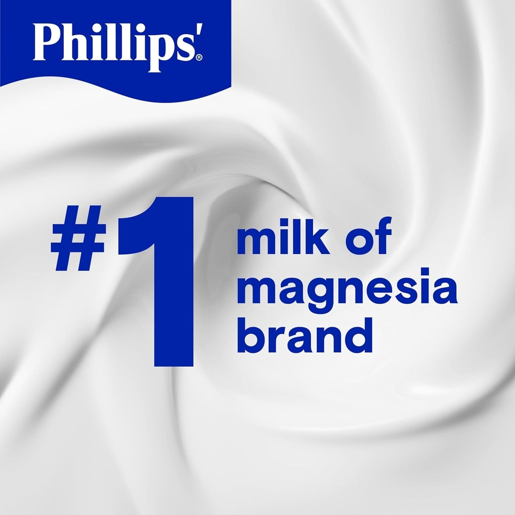 Phillips’ Milk of Magnesia Liquid Laxative, Wild Cherry Flavor, Stimulant Free, Cramp Free Relief of Occasional Constipation*, Effective in 30 minutes - 6 hours, #1 Milk of Magnesia Brand, 26 oz 6