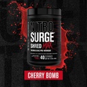 Jacked Factory Nitrosurge Shred Max Preworkout - High-Performance Thermogenic Pre Workout Powder for Men and Women with L Citrulline, Acetyl L Carnitine, Organic Caffeine - 40 Servings, Cherry Bomb 5