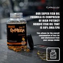 CONTROLLED LABS Orange Oximega Fish Oil Supplement 120 Softgels, EPA and DHA, 2000mg Omega- 3 Fatty Acids, Citrus-Flavor, Burpless Softgels 6