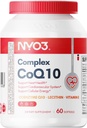 NYO3 CoQ10 120mg with BioPerine(Black Pepper), Coenzyme Q10 with Vitamins E, Ultra High Absorption Antioxidant Support for Heart Health, Gluten Free, 30 Days Supply 2