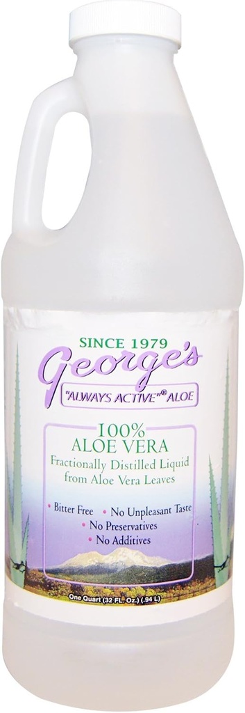 George's Aloe Vera, 100% Aloe Vera Liquid, 32 fl oz (.94 l) 2