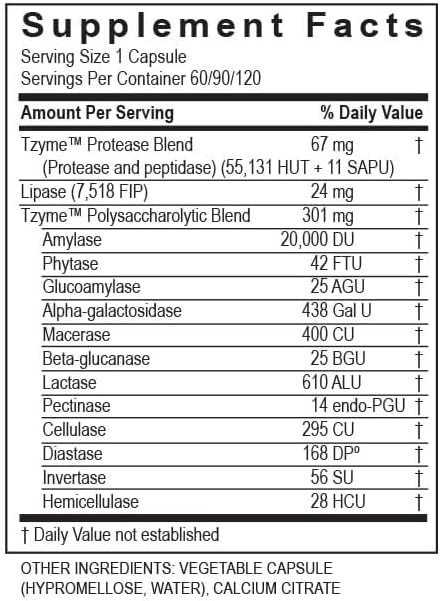 TRANSFORMATION THE GENESIS OF GOOD HEALTH Enzyme - Digest Wellness Supplement Capsules, Supports Digestive & Immune System Health, Aids Digestion of Lipids to Enhance Performance of Pancreas and Liver 5