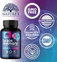 Brain Memory Supplement Pills - 3X Strength Nootropics for Concentration, Clarity & Focus Support - Brain Health Cognitive Vitamins with Bacopa, Phosphatidylserine & DMAE, Brain Booster - 60 Capsules 5