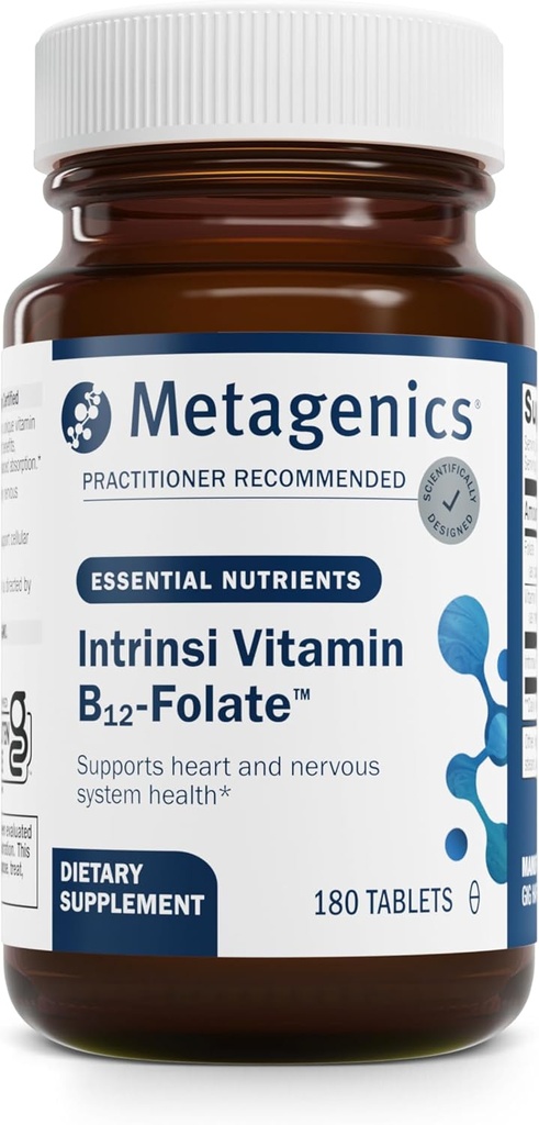 Metagenics Intrinsi Vitamin B12-Folate - with Methylcobalamin, L-5-MTHF & Intrinsic Factor - Supports Energy Metabolism, Nervous System & Heart Health - Non-GMO & Gluten-Free - 180 Tablets 2