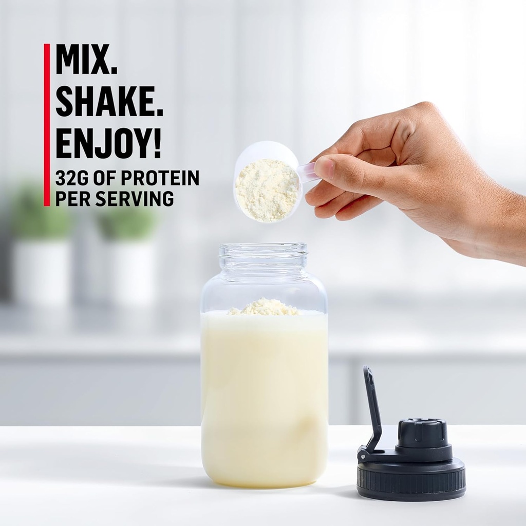 Muscle Milk Genuine Protein Powder, Cookies 'N Crème, 1.93 Pounds, 13 Servings, 32g Protein, 3g Sugar, Calcium, Vitamins A, C & D, NSF Certified for Sport, Energizing Snack, Packaging May Vary 5