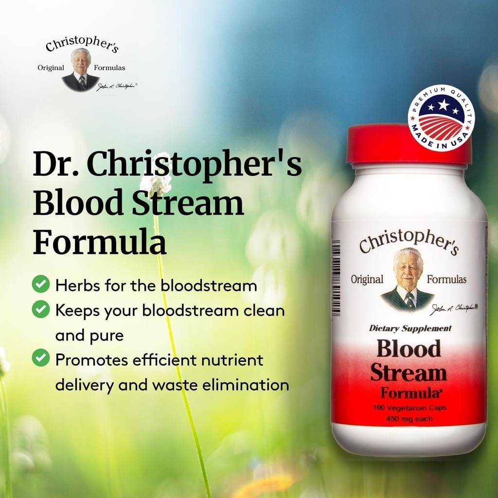 Christopher's Original Formulas Blood Stream Formula - Blood Circulation Supplements - Supports Vein Elasticity, Clean & Pure Bloodstream 6